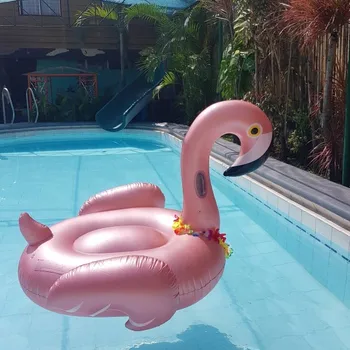Rose Gold Täispuhutav Flamingo Bassein Float Täiskasvanud Lapsed Ujuda Ringi Hiiglaslik Täispuhutav Bassein, Madrats, Bassein Mänguasjad Vee boia de piscina