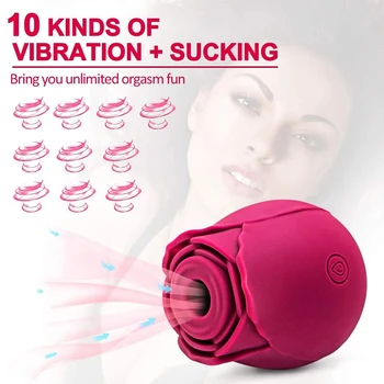 Rose-nagu naiste vagiina imemise vibraator intiimne nibud jobu oraalseksi kliitori stimulatsiooni võimas sugu mänguasjad 10. tasemele režiim