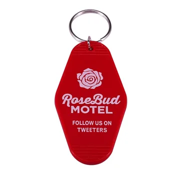 Rosebud Motel Vintage Võtmehoidja S Creek TV Show Punane Plastist Võti Sildi kas Poleks unistus veeta öö selles?