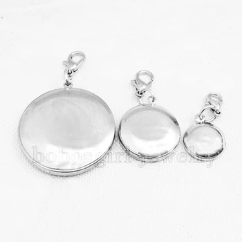 Round Snap Button Plate Jewelry Pendant 12mm 18mm 30mm N661