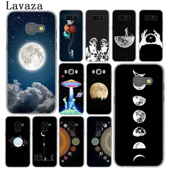 Ruumi Love Moon Astronaut Kass Telefoni Case for Samsung Galaxy Note 10 9 8 A9 A8 A7 A6 Pluss 2018 A5 A3 2016 2017 A2 Kate 88342