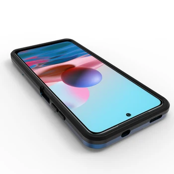 Rzants Jaoks Xiaomi Redmi Lisa 10 10S Redmi Märkus 10Pro Juhul Raske [Blue Demon] Protection Slim Põrutuskindel Hinge Kate Telefoni Kest