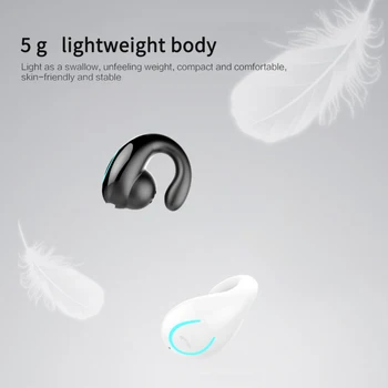 Rõngas-clip Kõrva Disain Ühe Bluetooth-ühilduvad Kõrvaklapid Juhtmeta Peakomplekti Kõrva Kuular Iphone Samsung Xiaomi Huawei