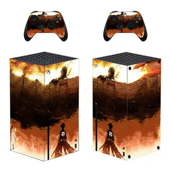 Rünnak Titan Naha Kleebis Decal Hõlmavad Xbox Seeria X Konsool ja 2 Kontrollerid Xbox Seeria X Nahka Vinüül Kleebis