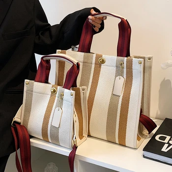 S. IKRR Lõuend õlakott Naistele 2021 Suur Võimsus Ladies Bag Naiste Rahakotid ja Käekotid Luksus Disainer Suur ostukott