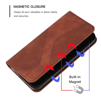 S Line Magnetic Luksus Klapp Naha puhul oppo Realme C11, C15, Rahakott Kaardi pesa Omanik Täielikult Katta Realme 7 Pro 7i Kotid 56949