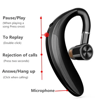 S109 V5.0 Juhtmeta Bluetooth-Kõrvaklapp Äri-Vabad Peakomplekt Sõita Kõne Mini Wireless Kõrvaklapid Earbud jaoks xiaomi koos MIC 144625