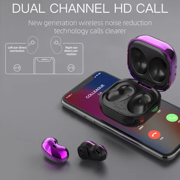 S6 Pluss TWS Kõrvaklapid Bluetooth 5.1 Traadita Kõrvaklapid koos Mic-Kella & Power Digitaalne Dispaly Sport Earbuds Muusika Earbuds