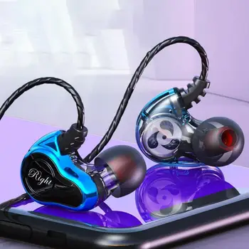 S610 Grafeeni Quad-core Dual Dünaamiline In-Ear Kõrvaklapid 6D Bass Dünaamiline Mobiiltelefoni Peakomplekti