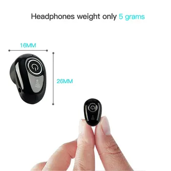 S650 Mini Bluetooth-Traadita Kõrvaklapid, In-Ear Nähtamatu Auriculares Earbuds Handsfree Headset Stereo koos Mic kõik Nutikas telefon