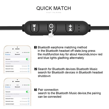 S8 Bluetooth Magnet Kaelus Traadita Sport Kõrvaklapid Kõrvaklapid Peakomplekti Differeent Värvi IPhone Samsung Huawei Xiaomi 170199
