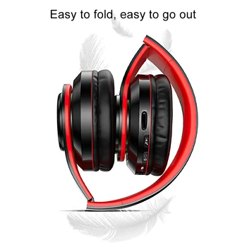 SAMTIAN Traadita Kõrvaklapid, Bluetooth Kõrvaklapid Kokkupandav HIFI Headset Audio Mp3 Reguleeritavad Kõrvaklapid koos Mikrofoniga Muusika 26982