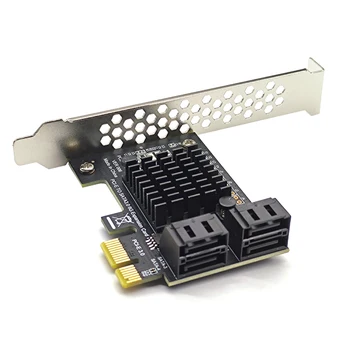 SATA PCI-e Adapter 4 Porti SATA 3.0 PCIe x1 GEN3 Laiendamise Kaardi Adapter SATA 3 III PCI-e PCI Express Converter ASMedia ASM1064 138118
