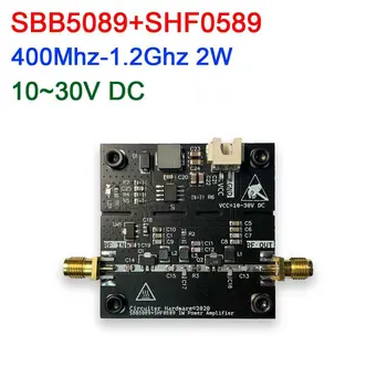 SBB5089 + SHF0589 40Mhz~ 1200Mhz 2W RF Võimendi Jaoks Ham Radio HF VHF / UHF FM-saatja 315MHZ 433MHZ