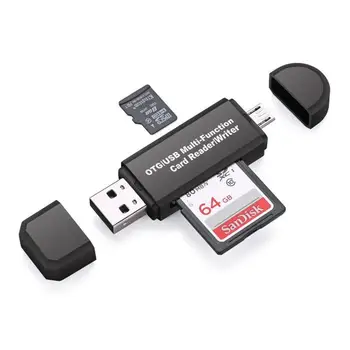 SD-Mälukaardi Lugeja, USB-C Kaardi Lugeja, 3 In 1 USB 2.0 TF/ SD-Smart-Mälukaardi Lugeja, Tüüp C OTG mälupulk või Väline Adapter 49609