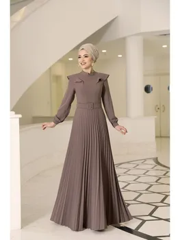 SERRA Hijab kleit Moslemi Naiste Pikad Varrukad Maxi seal kaftan kleit Kleit naiste kleit Türgi Islami riided
