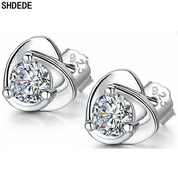 SHDEDE Kõrvarõngad 925 Sterling Hõbe Naiste Ehted Kaunistatud Kristallid Swarovski korea Kingitus -X040