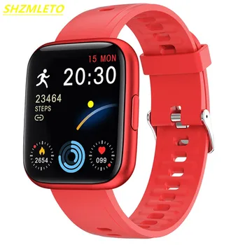 SHZMLETO 2021 Uus Smart Watch 1.69 tolline Pöörake Nuppu Veekindel Heartrate Fitness Tracker Smartwatch Mehed Naised PK 2 GTS Kellad 6146