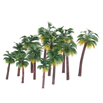 SKTN Troopiliste Vihmametsade Palm Tree Mudel DIY Maastiku Materjali Mini Tropical Palm Tree Simulatsiooni Coconut Tree Teenetemärgi 180023