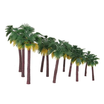 SKTN Troopiliste Vihmametsade Palm Tree Mudel DIY Maastiku Materjali Mini Tropical Palm Tree Simulatsiooni Coconut Tree Teenetemärgi