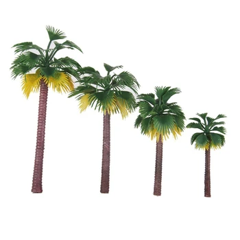 SKTN Troopiliste Vihmametsade Palm Tree Mudel DIY Maastiku Materjali Mini Tropical Palm Tree Simulatsiooni Coconut Tree Teenetemärgi