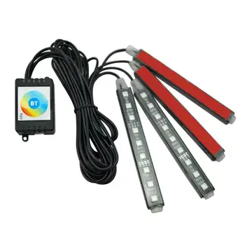 SMD5050 RGB LED Paindlik Valgus Ribad Auto Salongi Jalgade Lamp IP65 Veekindel Auto Salongi Jalgade Atmosfääri Decor