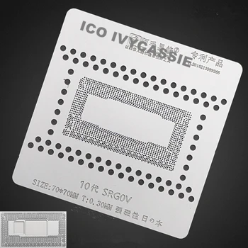SRG0V 10. BGA Šabloon MAC Sülearvuti CPU Reballing IC Sõrmed Jootetina Tina Taime-Net Ruudukujuline Auk Kütte Terasest Võre 0,3 mm 70x70mm Amao