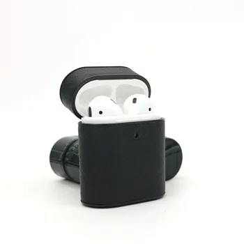 Saffiano Nahast Kott Puhul Apple AirPods Pro Juhtmeta Bluetooth-Kõrvaklapp Naha Puhul AirPods 1 2 Funda Laadimise Kasti Puhul