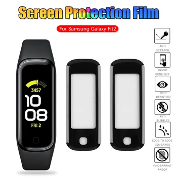 Samsung Galaxy Fit 2 SM-R220 3D Full Coverage kaitsekile Smart Watch Screen Protector Pehme Selge Guard Kate