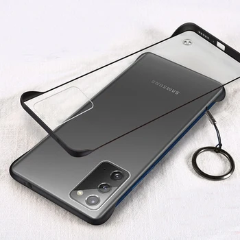 Samsung Galaxy Märkus 20 Ultra Juhul Raske Matt Läbipaistev Slim Koos Ringi Protect Back Cover case for samsung lisa 20 note20