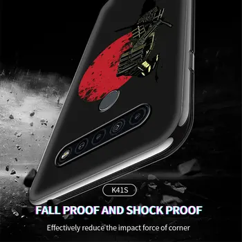 Samurai Jaapani mobiiltelefoni puhul LG K41s K61 K50 K50s G6 K40s K40 G7 G8 K52 K42 K71 Pehme Kaas TPÜ Shell Coque Capa
