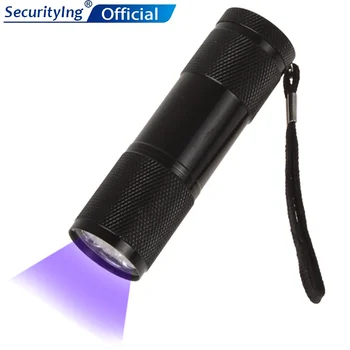SecurityIng Ultraviolett-Taskulamp UV 395NM Võltsitud Kerge Raha Detektor 3W 400Lm LED Fluorescent Agent Avastamise Kerge
