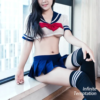 Seksikas Naiste Sooja Täiskasvanud Anime Prono Erootiline Õõnes Backless JK Madrus Cosplay Seelik Kleit Ühtne Komplekt Kostüüm