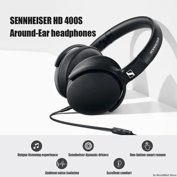 Sennheiser HD 400S Around-Ear Kõrvaklapid Müra Isolatsiooni Stereo Kõrvaklapid Muusika Kokkupandav Sport Peakomplekt Sügav Bass Mobiilne Telefon