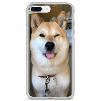 Shiba inu koera Osta Silikooni Telefon Case For iPhone 11 Pro 4 4S, 5 5S SE 5C 6 6S 7 8 X 10 XR, XS Pluss Max iPod Touch 5801