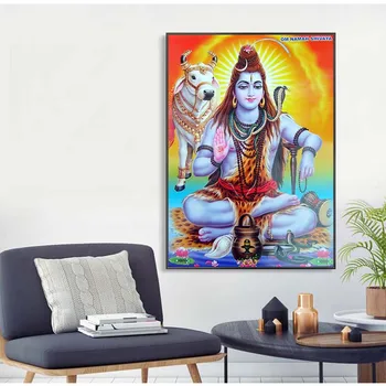 Shiva Issand, Lõuend Maalid Religioon Naiste Hinduismi Jumalad Seina Art Lõuend Hinduism Seinale Plakatid Ja Pildid Cuadros Pilt Kodus Deco