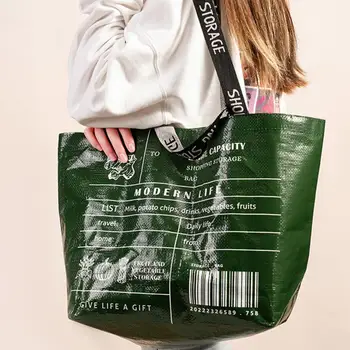 Shopping Bag Kokkuklapitavad Suure Mahutavusega Veekindel Keskkonnakaitse Toidupoed Tassima Kott Supermarket косметичка
