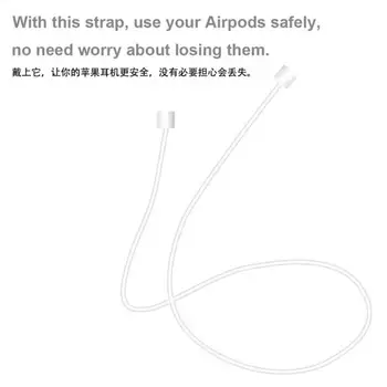 Silikoon Anti-kadunud kaelarihma Traadita Kõrvaklapid String Trossi Bluetooth-ühilduvad Kõrvaklapid, Kaabli Apple AirPods Tarvikud