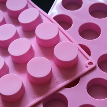 Silikoon Hallituse Käsitsi valmistatud Seep Hallitusseened Ümar Kuju Fondant Kook Küpsetamine Vahendid Jelly Candy Mould DIY Teha Hallituse Köök Bakeware