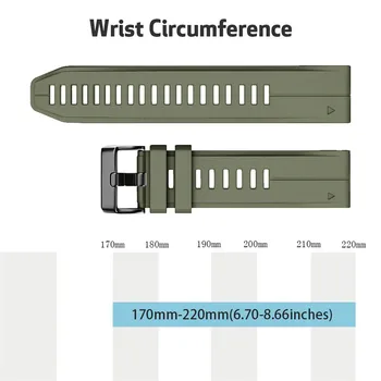 Silikoon Käepael Quick Release Watch Band Randmepaela Eest Garmin Fenix 6s / 6s Pro Smart Watch Käevõru Tarvikud #BL5