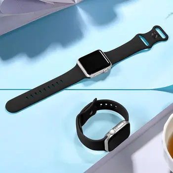 Silikoonist Rihm Apple Watch band 44mm 40mm 38mm 42mm 44 mm Kummist watchband smartwatch correa käevõru iWatch 3 4 5 6 se bänd
