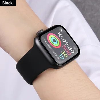 Silikoonist rihm apple watch 6 5 4 3 se iwatch 38mm 42mm pehmest kummist käevõru watchband smartwatch correa watchband 44mm 40mm 164090