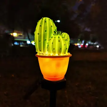 Simulatsioon Cactus Ananassi Kuju Solar LED Muru Lamp Spike LED Väljas Muru Kerge Jahvatatud Lamp Õues Dekoratiivne