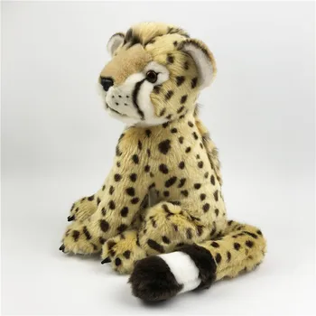 Simulatsioon leopard -, plüüš-mänguasi 30x26cm squattting leopard pehme nukk lapsed mänguasja kaunistamiseks Jõulud kingitus h1297 58287