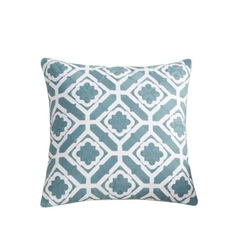 Sinine Home Decor Tikandid Padi Uus 45x45 Puhas Puuvill Geomeetriline Lõuend Padja Kate Puuvillane Pesu Square Pillowcovers