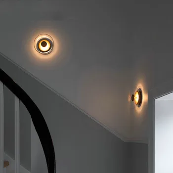 Skandinaavia Stiilis Disain Led Seina Lamp Peegel Kohaldatakse Elutuba Tarvikud Öö Magamistuba Home Decor Indoor Lighting Fixtures