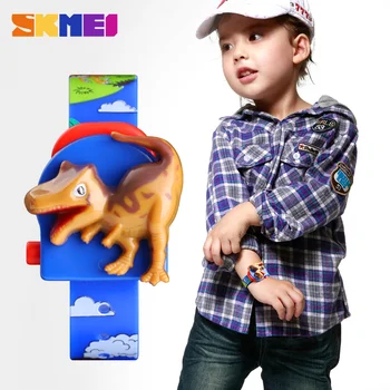 Skmei Huvitav Kids Fashion Kellad on Lapsed Vaata Loominguline Dinosaurus Mudel Poisid ja tüdrukud Armastan montre enfan laste vaata