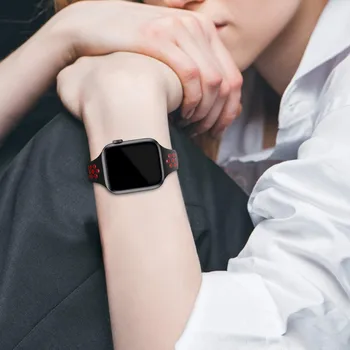 Slim rihm Apple Watch band 40mm 44mm iWatch Bänd 38mm 42mm Hingav Sport silikoon käevõru Apple vaata 5 4 3 21 44 40 176831