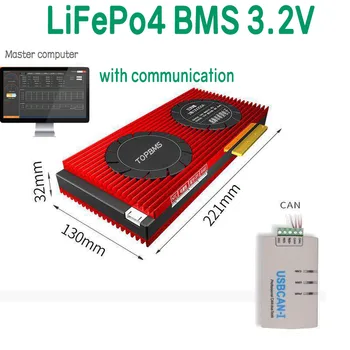 Smart BMS Bluetooth 3.2 V 4S-32S 200A250A RS485 Touchable LCD 4S 8S 12S 16S 20S 24S 26S 27S 30S 32S Liitium Lifepo4 akud