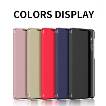 Smart Case For Samsung Galaxy A32 A52 A72 5G Katab Klapp Nahast Põrutuskindel Akna Vaadata Juhtudel Samsung Galaxy A01 A02S A12